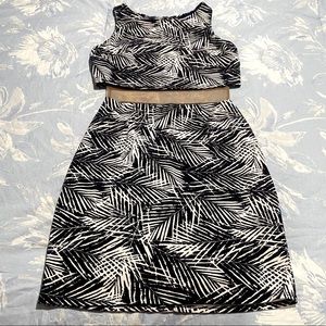 Black with White Stripes Armless Dress! 💙